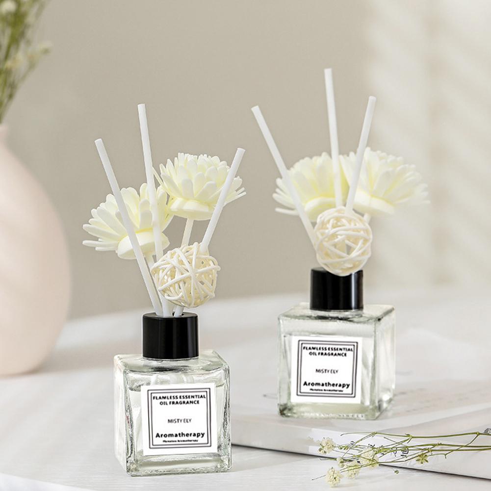 Home Fragrance London - 50ml天然エッセンシャルオイルエアフレッシュナー、炎のないホームフレグランスアロマセラピーオイル、リードディフューザースティック付き液体エアフレッシュナー
