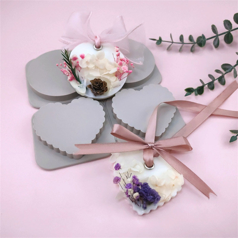ラウンドハート香りのワックスメルトサシェシリコーン型樹脂キー - Home Fragrance Sachet のレビューと価格