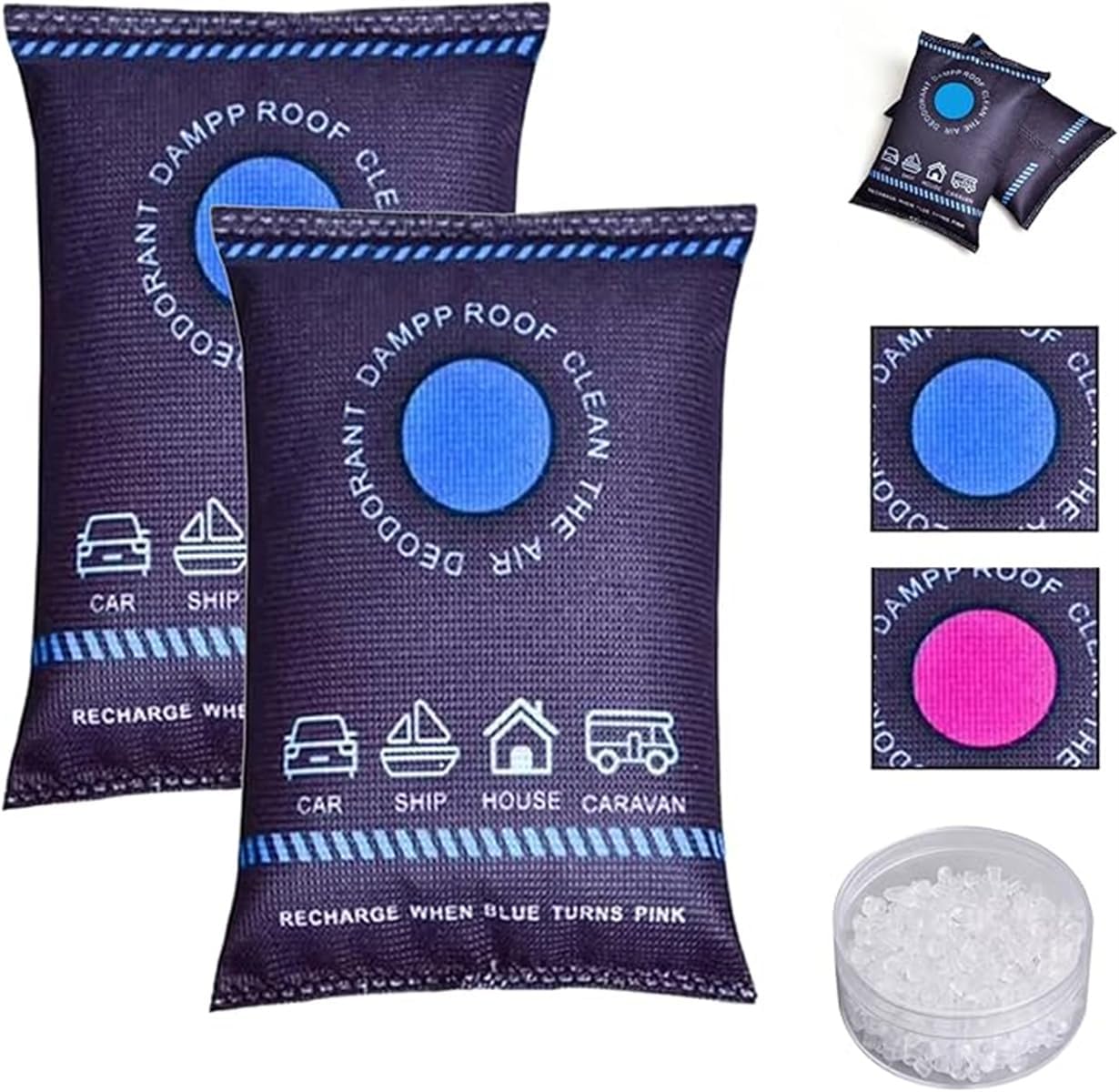 再利用可能なシリコン除湿バッグ 車用芳香剤 室内ワードローブ - Home Fragrance Sachet のレビューと価格